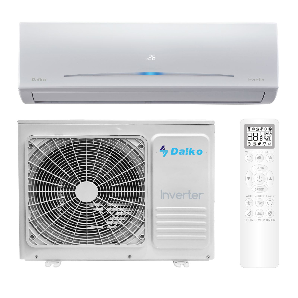 Кондиціонер DAIKO ASP-H12INX PREMIUM INVERTER Кондиціонер DAIKO ASP-H12INX PREMIUM INVERTER